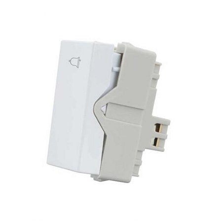Módulo Interruptor Pulsador Campainha  10A - 250V - Branco - INFINITI