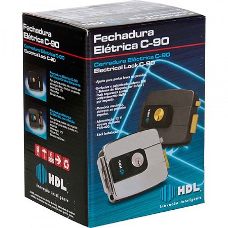 Fechadura  HDL - C-90 - Cor Cinza -  029 -  Abertura para Dentro