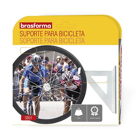 Suporte para Bicicleta - Branco - Brasforma