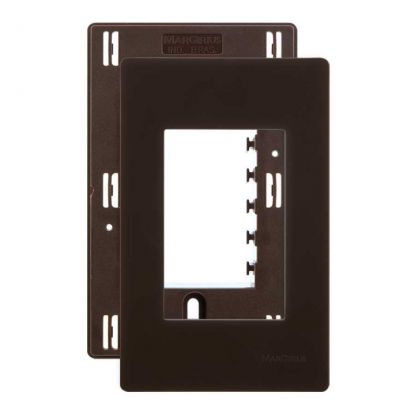 Placa Horizontal  03 Postos Com Suporte  - 4X2 -  Ebony (Preta) - INFINITI