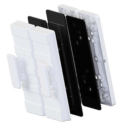 Suporte para fechadura eleotroíma - Porta de Vidro - Com Puxador - Cinza -  AGL