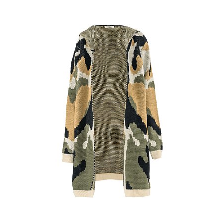 CARDIGAN CAMUFLADO