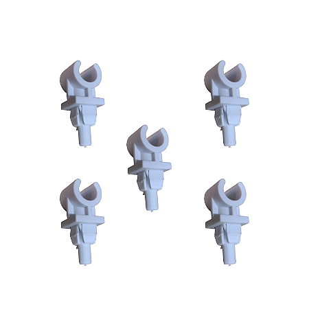 5 Grampos Vareta Capô Branco G-001b Volkswagen De 80 A 2020