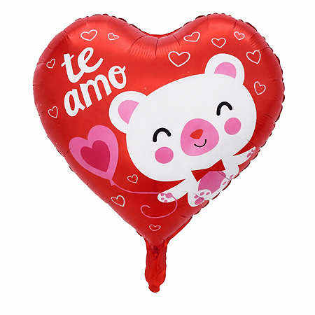 Balão Metalizado Coração Te Amo