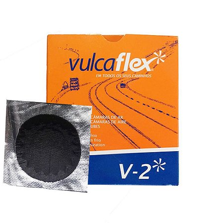 Remendo a Frio Black V-2 50mm Caixa com 40 Peças - Vulcaflex