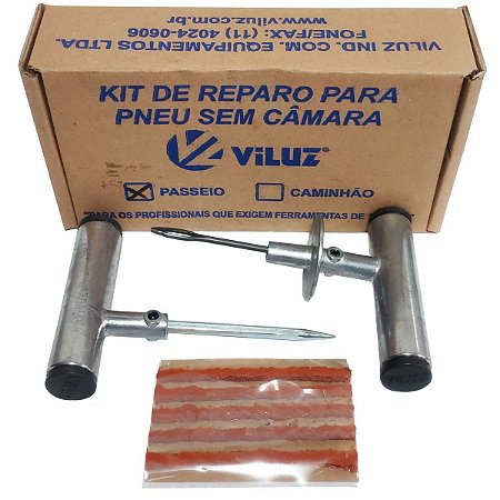 Kit Reparo para Pneus sem Câmara Viluz - ABM Pneumáticos