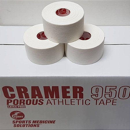 BANDAGEM RÍGIDA ADESIVA ATHLETIC TAPE - CRAMER 950 POROUS TAPE