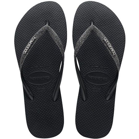 SANDALIA FEMININO HAVAIANAS SLIM GLITTER II AREIA