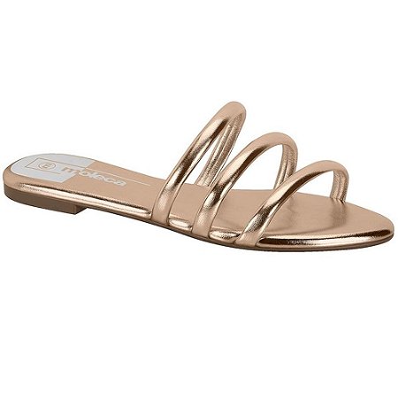 SANDALIA FEMININO MOLECA 5460204 PREMIUM DOURADO