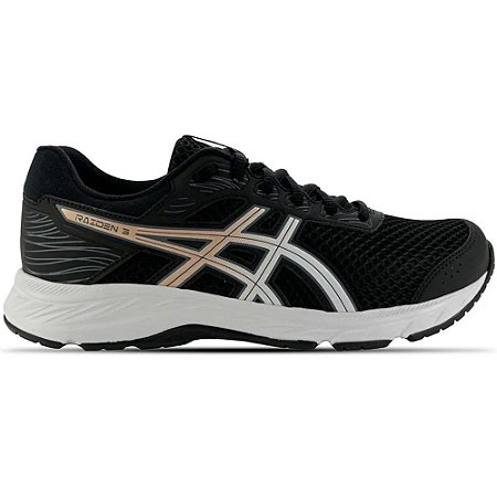 TENIS FEMININO ASICS 1012B237 RAIDEN 3 BLACK/METROPOLIS