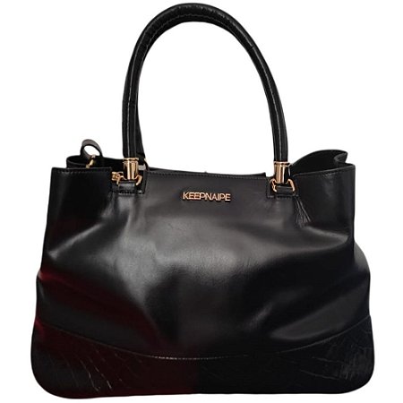 BOLSA FEMININO KEEP NAIPE 16259 CAFE/CROCO