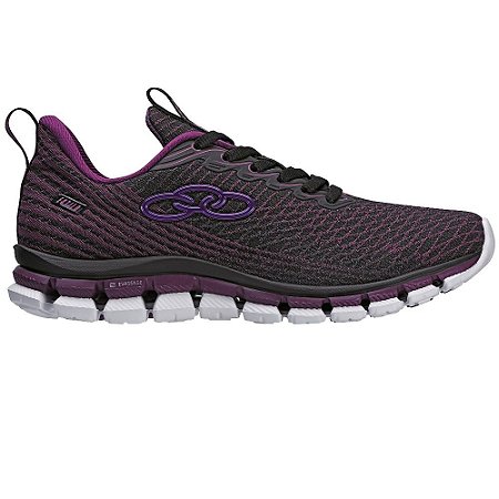 TENIS FEMININO OLYMPIKUS 145 ESTILO F PRETO/DEEP