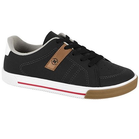 TENIS INFANTIL MOLEKINHO 2842206 PRETO/BRANCO/CAMEL