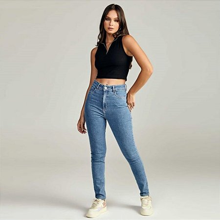 CALCA FEMININO VIDA BELA 13874 JEANS