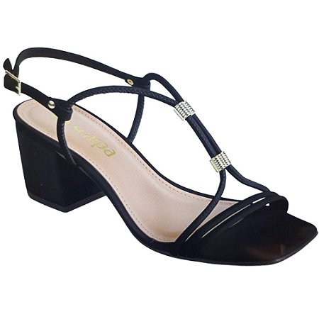 SANDALIA FEMININO VIA SCARPA 150715641 PRETO