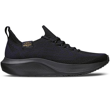 TENIS MASCULINO OLYMPIKUS 130 ULTRALEVE PRETO/DOURADO