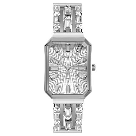 RELOGIO FEMININO TECHNOS 2033CZ/1K CINZA