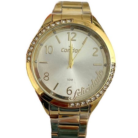 RELOGIO FEMININO CONDOR CO2035NFH/K4D DOURADO