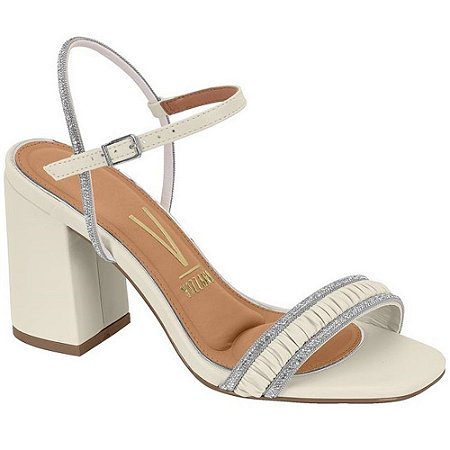 SANDALIA FEMININO VIZZANO 6409218 BRANCO OFF/BRANCO CRISTAL