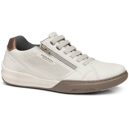 SAPATENIS MASCULINO PEGADA 111002 AREIA/CONHAQUE