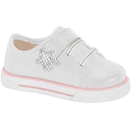 TENIS INFANTIL MOLEKINHA 2732203 BRANCO/PRATA