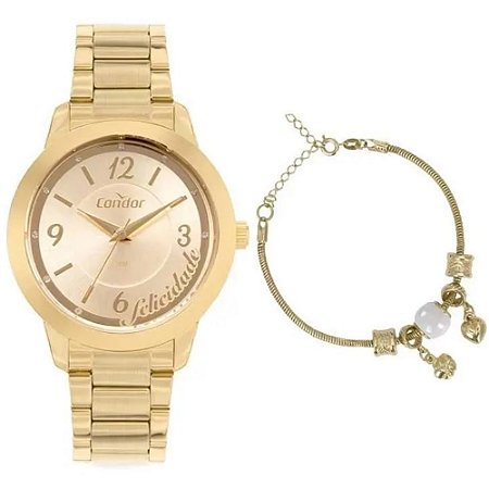 RELOGIO FEMININO CONDOR CO2036MVU/K4D DOURADO
