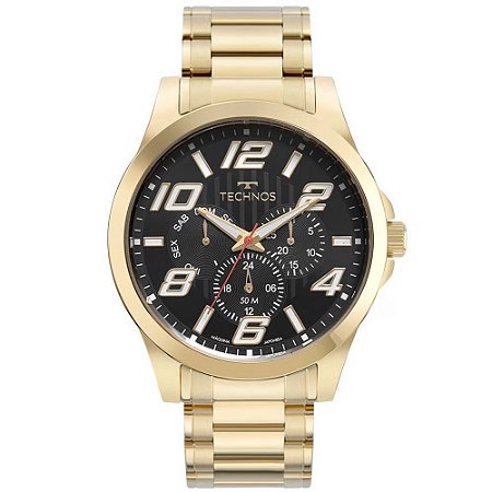 RELOGIO MASCULINO TECHNOS 6P29ALD1P DOURADO