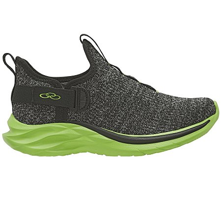 TENIS INFANTIL OLYMPIKUS 942 MANEIRO KIDS N PRETO/GREEN