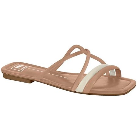 RASTEIRA FEMININO MOLECA 5462127 NAPA NUDE/BRANCO OFF