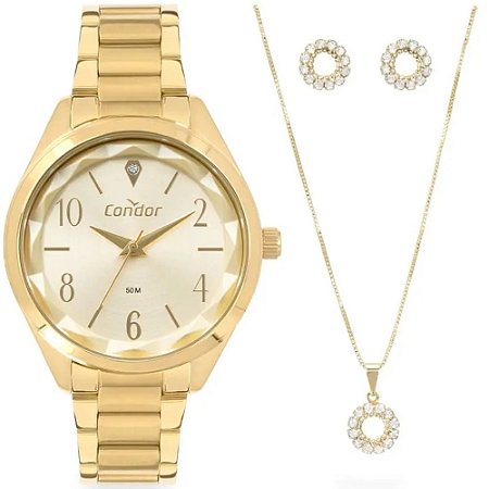 RELOGIO FEMININO CONDOR COPC21JJAK4D DOURADO