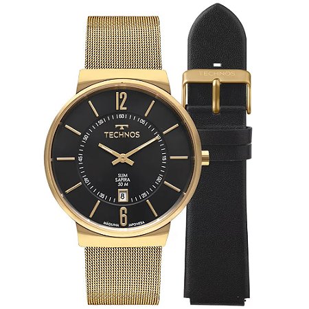 RELOGIO FEMININO TECHNOS GM17ACT1P DOURADO