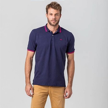 POLO MASCULINO ROCK & SODA 45345 MARINHO
