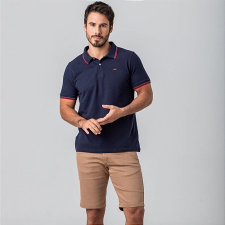 POLO MASCULINO ROCK & SODA 46770 MARINHO