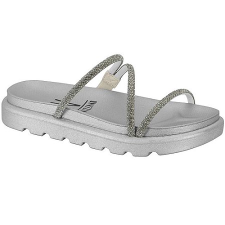 SANDALIA FEMININO VIZZANO 6459318 CRISTAL SILVER/PRATA