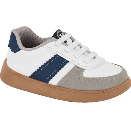 SAPATENIS INFANTIL MOLEKINHO 2635101 BRANCO/CINZA/MARINHO