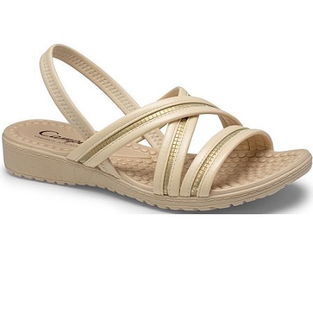 SANDALIA FEMININO CAMPESI CP502 BAUNILHA