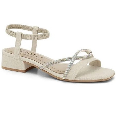 SANDALIA FEMININO RAMARIM 2448201 ALMOND