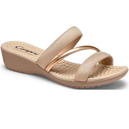 TAMANCO FEMININO CAMPESI CP083 METAL ROSE