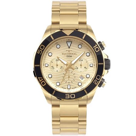RELOGIO MASCULINO TECHNOS JS25BBV/1D DOURADO