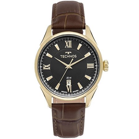 RELOGIO FEMININO TECHNOS 2115TYE/OM DOURADO/VINHO