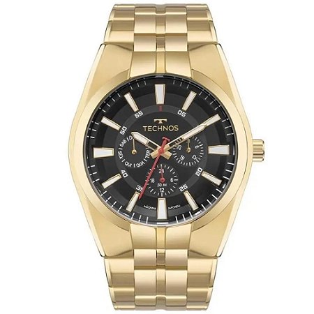RELOGIO MASCULINO TECHNOS 6P29AMB/1P DOURADO