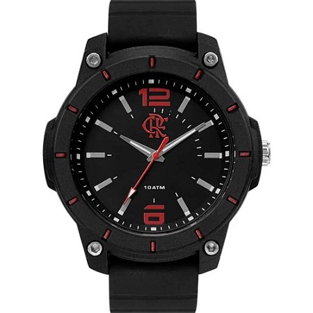 RELOGIO MASCULINO TECHNOS FLAMO2035LF/8R PRETO/VERMELHO