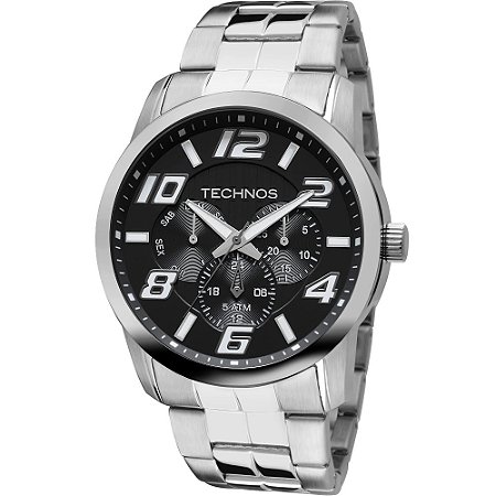 RELOGIO MASCULINO TECHNOS 6P29AFTS/1P PRATA