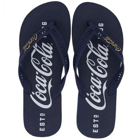 SANDALIA MASCULINO COCA-COLA CC3515 AZUL MARINHO