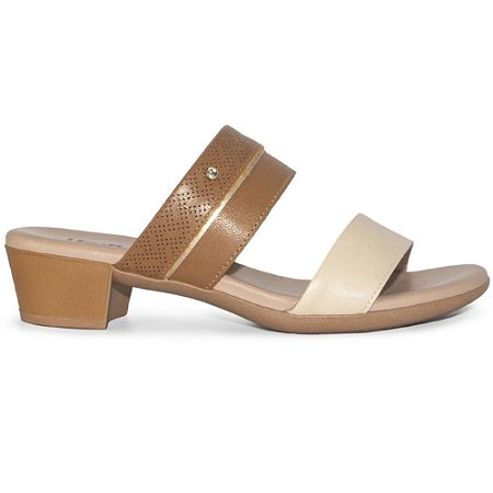 SCARPIN FEMININO USAFLEX MM0804 TAN/CAMEL