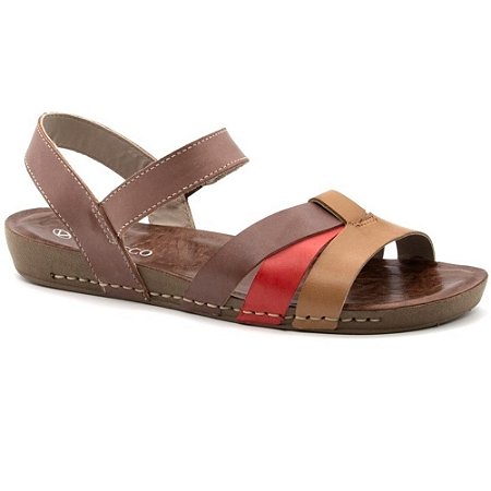 SANDALIA FEMININO ANDACCO 14281 MOCCA/SEPIA/CORAL/CAMEL