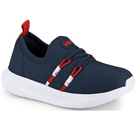 TENIS INFANTIL BIBI 1232029 MARINHO/TOMATE/BRANCO