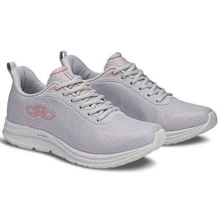 TENIS FEMININO OLYMPIKUS 258 CITRUS 2 CINZA/SALMAO