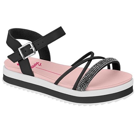 SANDALIA INFANTIL MOLEKINHA 23051565 ROSA/CRISTAL CREME