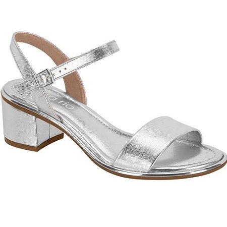 SANDALIA FEMININO BEIRA RIO 8379203 N PRATA